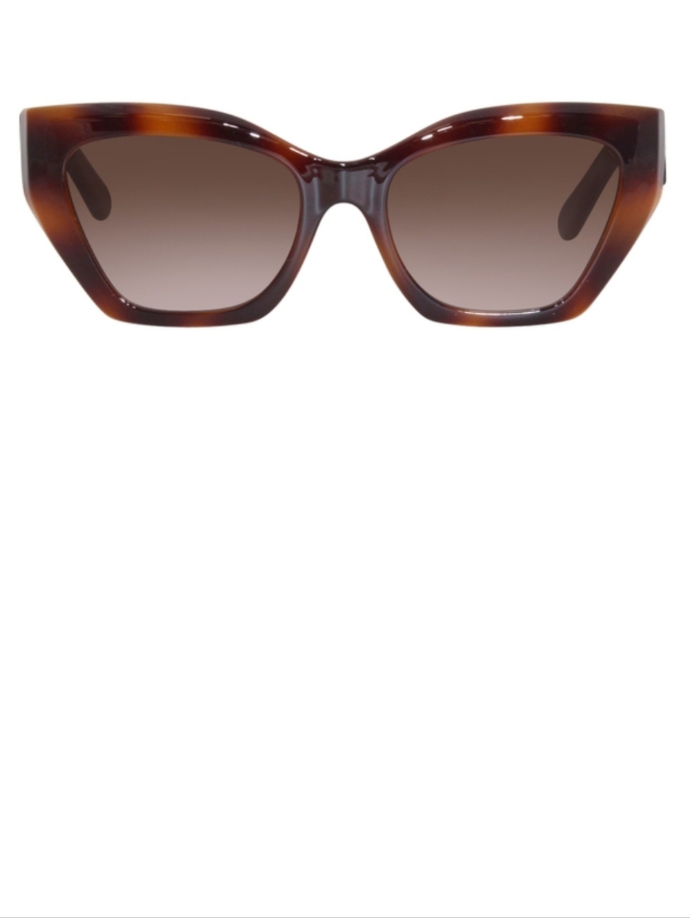 Salvatore Ferragamo Brown Tortoiseshell Cat Eye Sunglasses